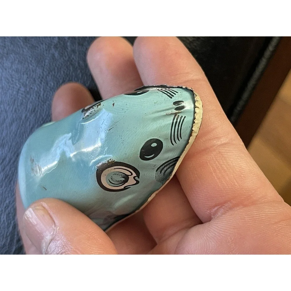 Vintage Metal Toy Mouse